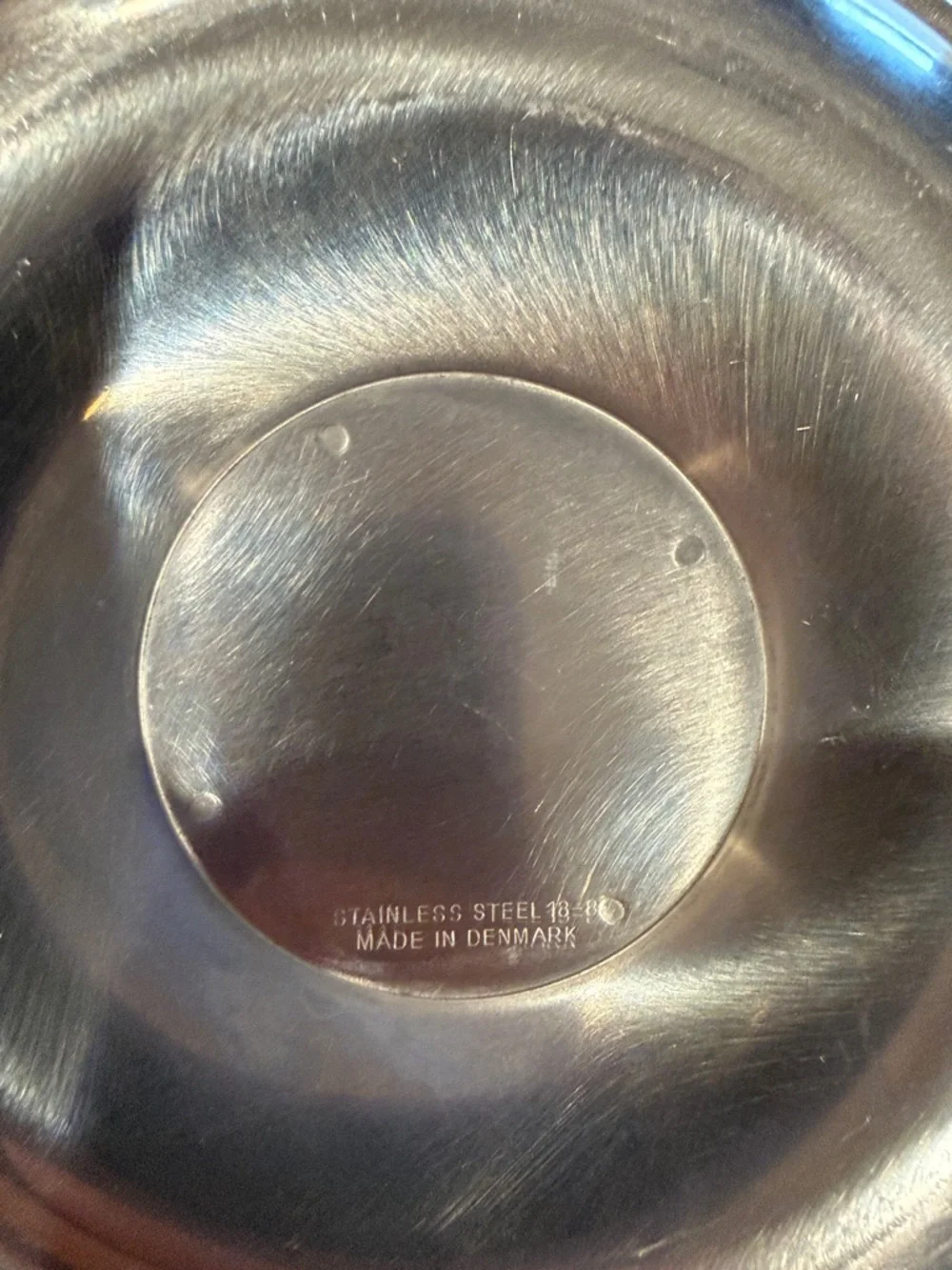 Danish Gravy Bowl - vintage stainless steel